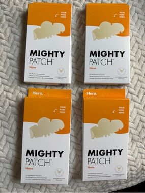 Nose Hydrocolloid Pimple Patches — Orange & White
